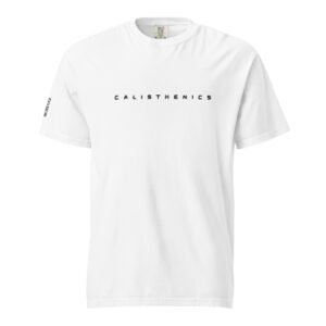 calisthenics t shirt / black embroidered